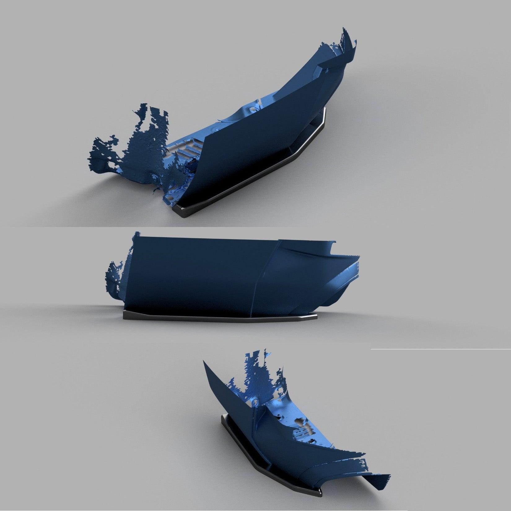 Bmw I4 & 4 Series Grand Coupe M Sport G26 2021+ Rear Side Splitters - TMC Motorsport