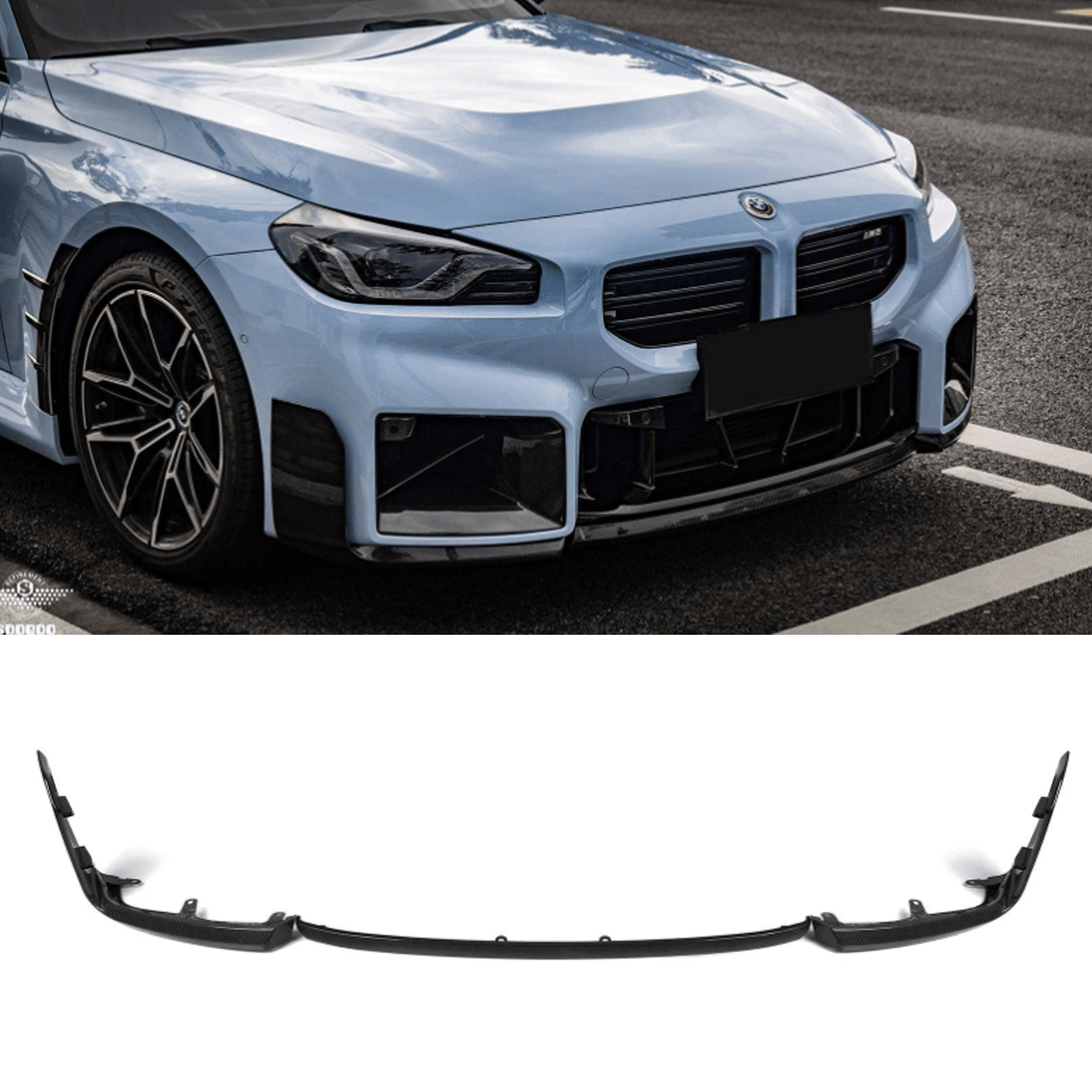 BMW M2 G87 2023+ Pre Preg Carbon Fibre Performance Front Splitter - TMC Motorsport