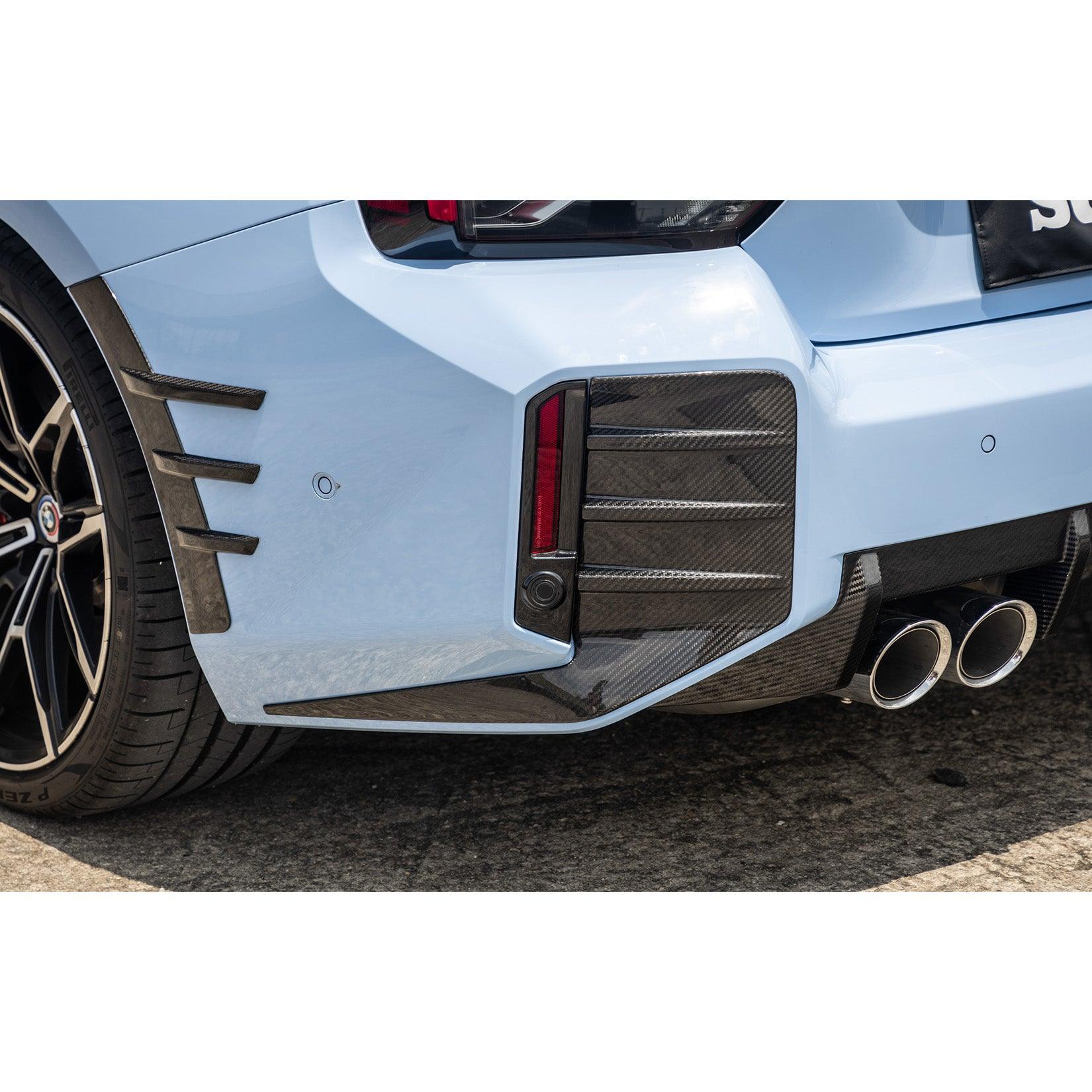 BMW M2 G87 2023+ Pre Preg Carbon Fibre Rear Bumper Inserts - TMC Motorsport