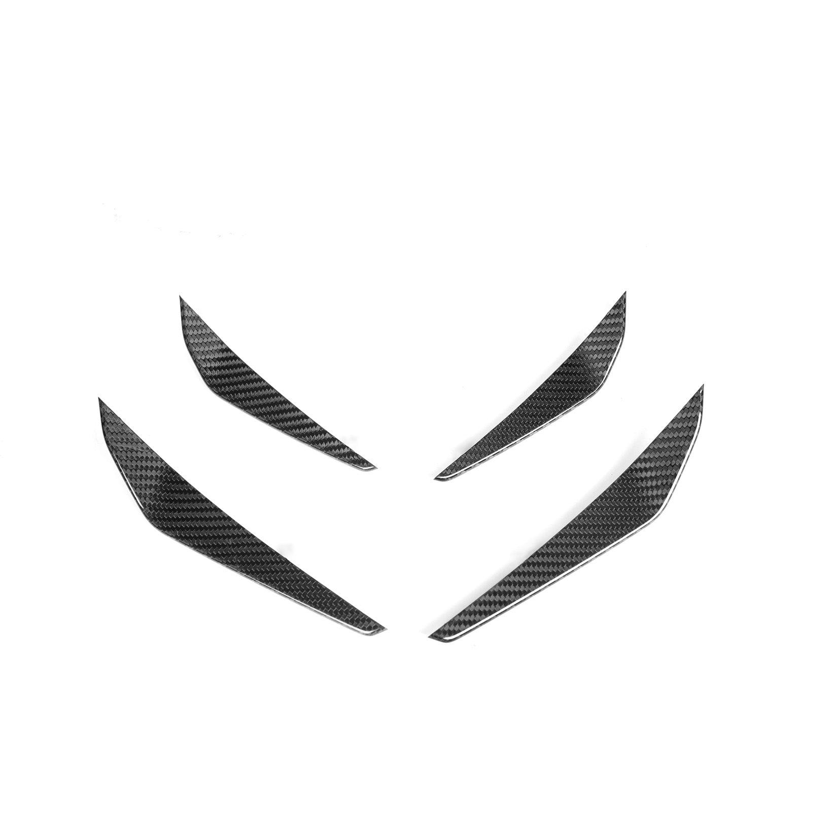 BMW M3 G80 - Pre Preg Carbon Fibre Front Bumper Canards M Performance Style - TMC Motorsport