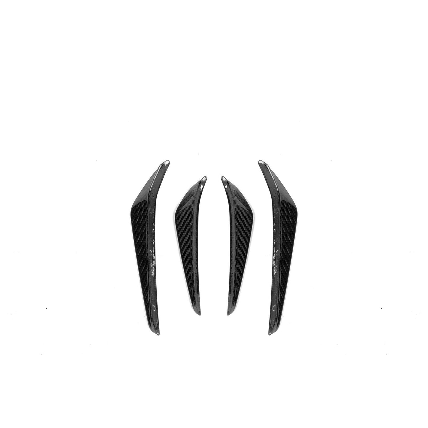 BMW M3 G80 - Pre Preg Carbon Fibre Front Bumper Canards M Performance Style - TMC Motorsport