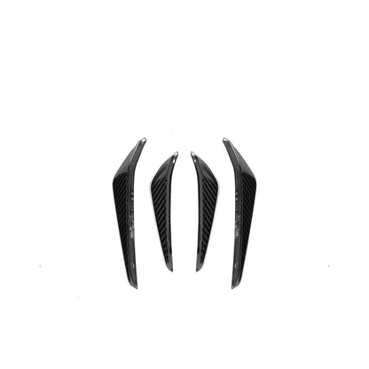 BMW M3 G80 - Pre Preg Carbon Fibre Front Bumper Canards M Performance Style - TMC Motorsport