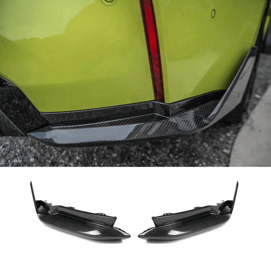 BMW M3 G80 - PRE PREG CARBON FIBRE M PERFORMANCE REAR BUMPER WINGLETS - TMC Motorsport