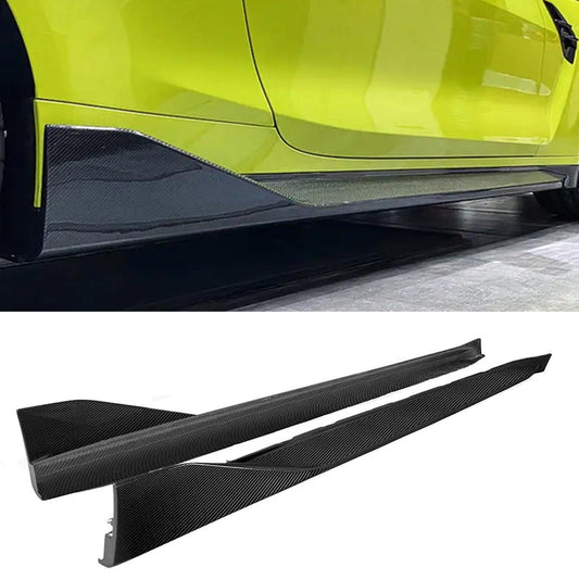BMW M3 G80 - PRE PREG CARBON FIBRE PERFORMANCE STYLE SIDE SKIRTS - TMC Motorsport
