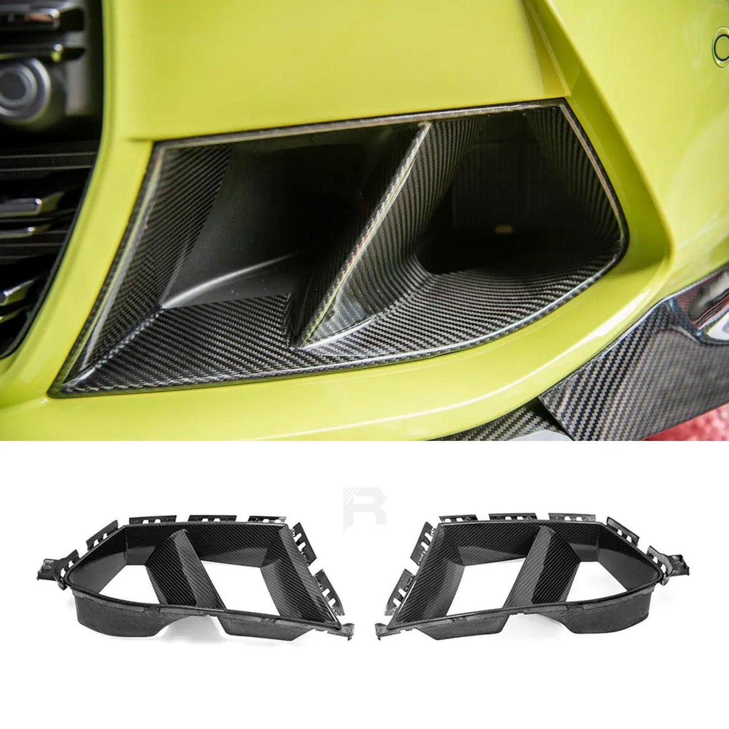 BMW M3 M4 G80 G82 G83 - Pre Preg Carbon Fibre Performance Style Front Intake Ducts - TMC Motorsport