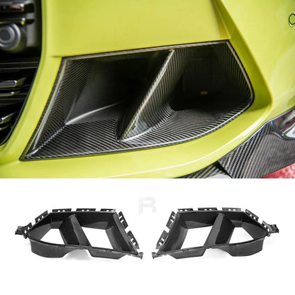 BMW M3 M4 G80 G82 G83 - Pre Preg Carbon Fibre Performance Style Front Intake Ducts - TMC Motorsport