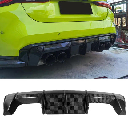 BMW M3 M4 G80 G82 G83 - Pre Preg Carbon Fibre Performance Style Rear Diffuser - TMC Motorsport