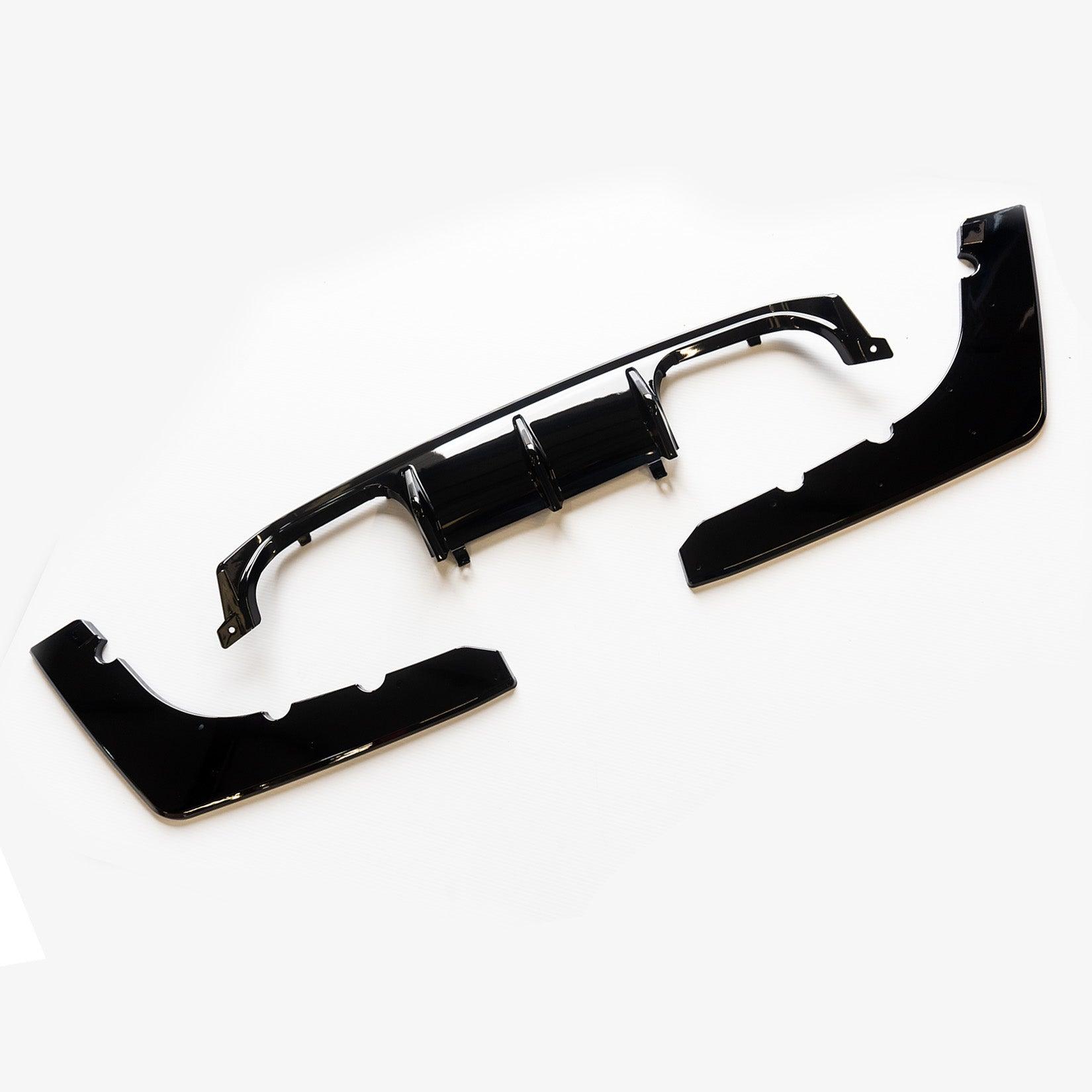 BMW M3 M4 V Style Gloss Black Rear Diffuser - TMC Motorsport