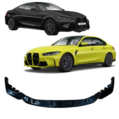 BMW M4 G82 M3 G80 2021+ - RISPER Front Splitter Lip in Gloss Black - TMC Motorsport
