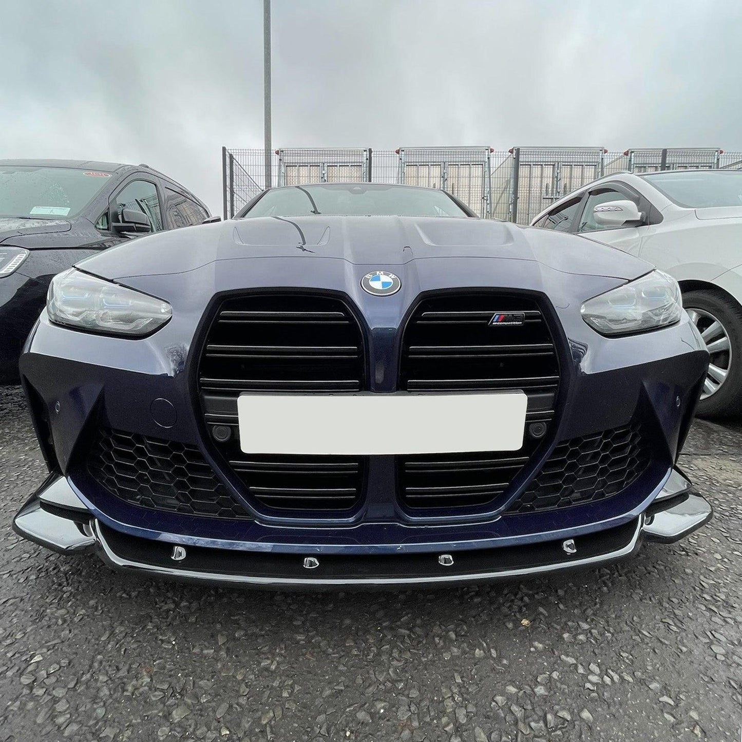 BMW M4 G82 M3 G80 2021+ - RISPER Front Splitter Lip in Gloss Black - TMC Motorsport