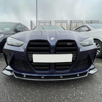 BMW M4 G82 M3 G80 2021+ - RISPER Front Splitter Lip in Gloss Black - TMC Motorsport