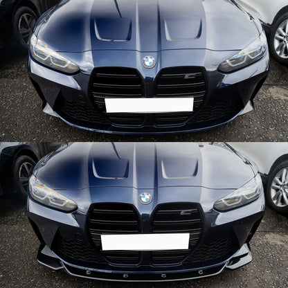 BMW M4 G82 M3 G80 2021+ - RISPER Front Splitter Lip in Gloss Black - TMC Motorsport