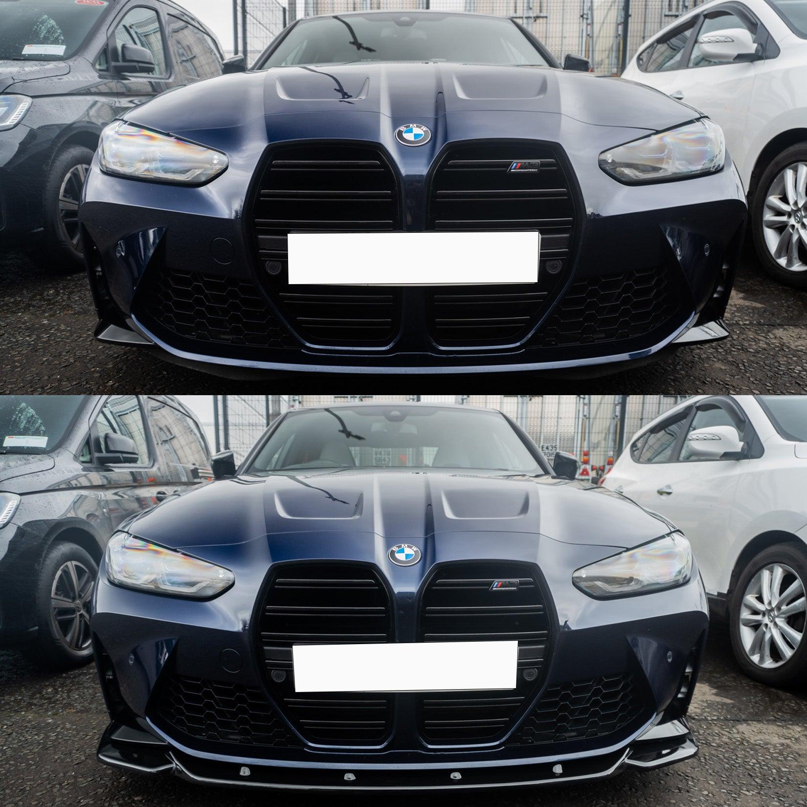 BMW M4 G82 M3 G80 2021+ - RISPER Front Splitter Lip in Gloss Black - TMC Motorsport