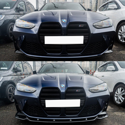 BMW M4 G82 M3 G80 2021+ - RISPER Front Splitter Lip in Gloss Black - TMC Motorsport