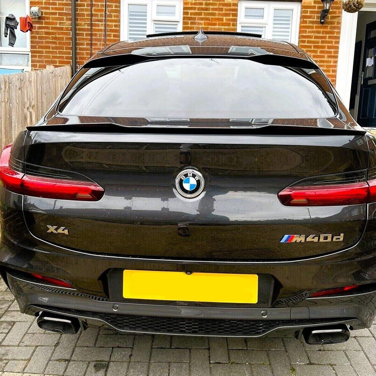 BMW X4 G02 2018+ Lower Boot Spoiler In Gloss Black - TMC Motorsport