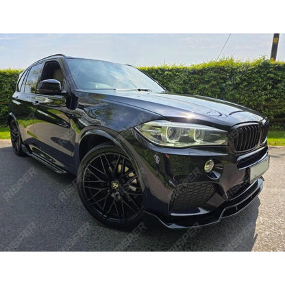 BMW X5 F15 2013-2018 - Gloss Black Front Grill - Solid Slat