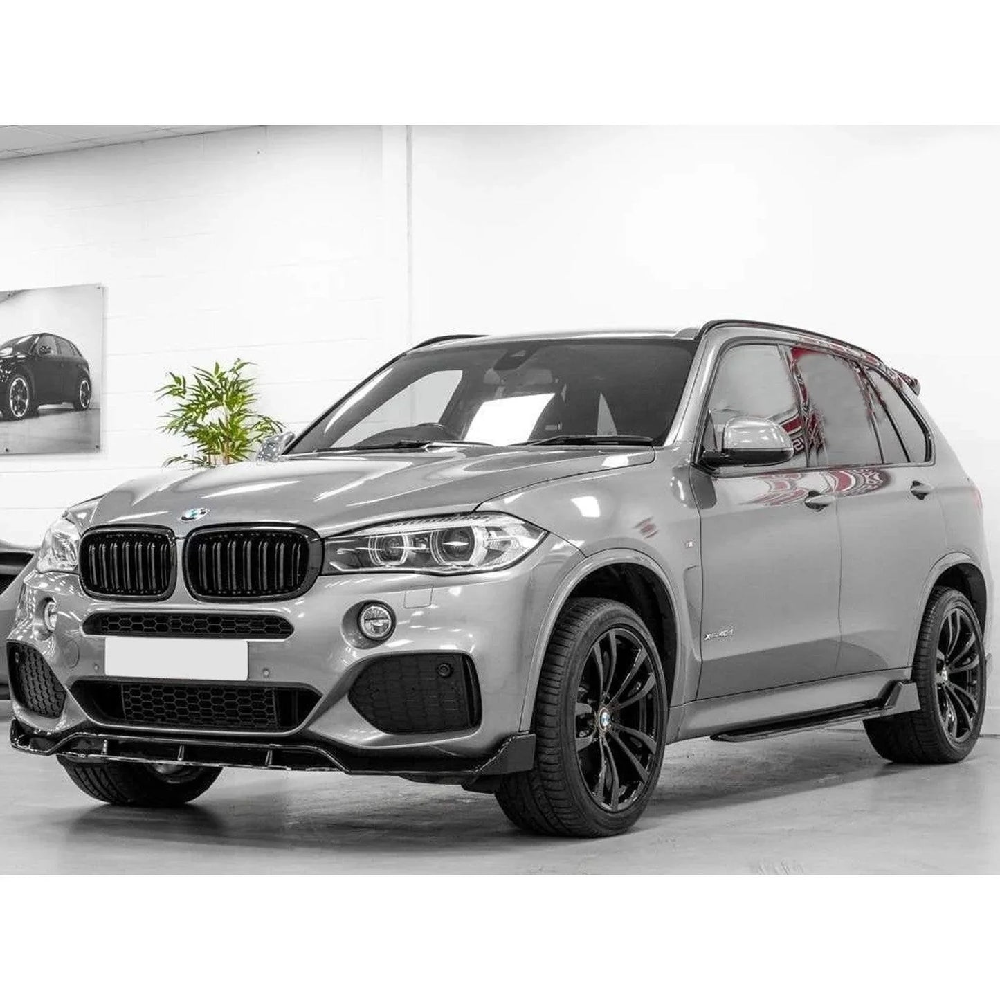 BMW X5 F15 2013-2018 Black Knight Front Splitter In Gloss Black