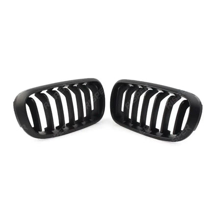 Bmw X5 F15 2013-2018 - Matte Black Front Grill - Solid Slat
