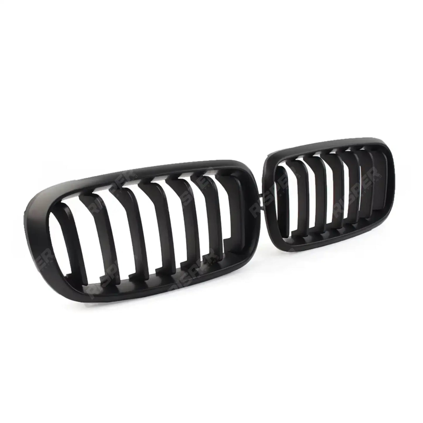 Bmw X5 F15 2013-2018 - Matte Black Front Grill - Solid Slat