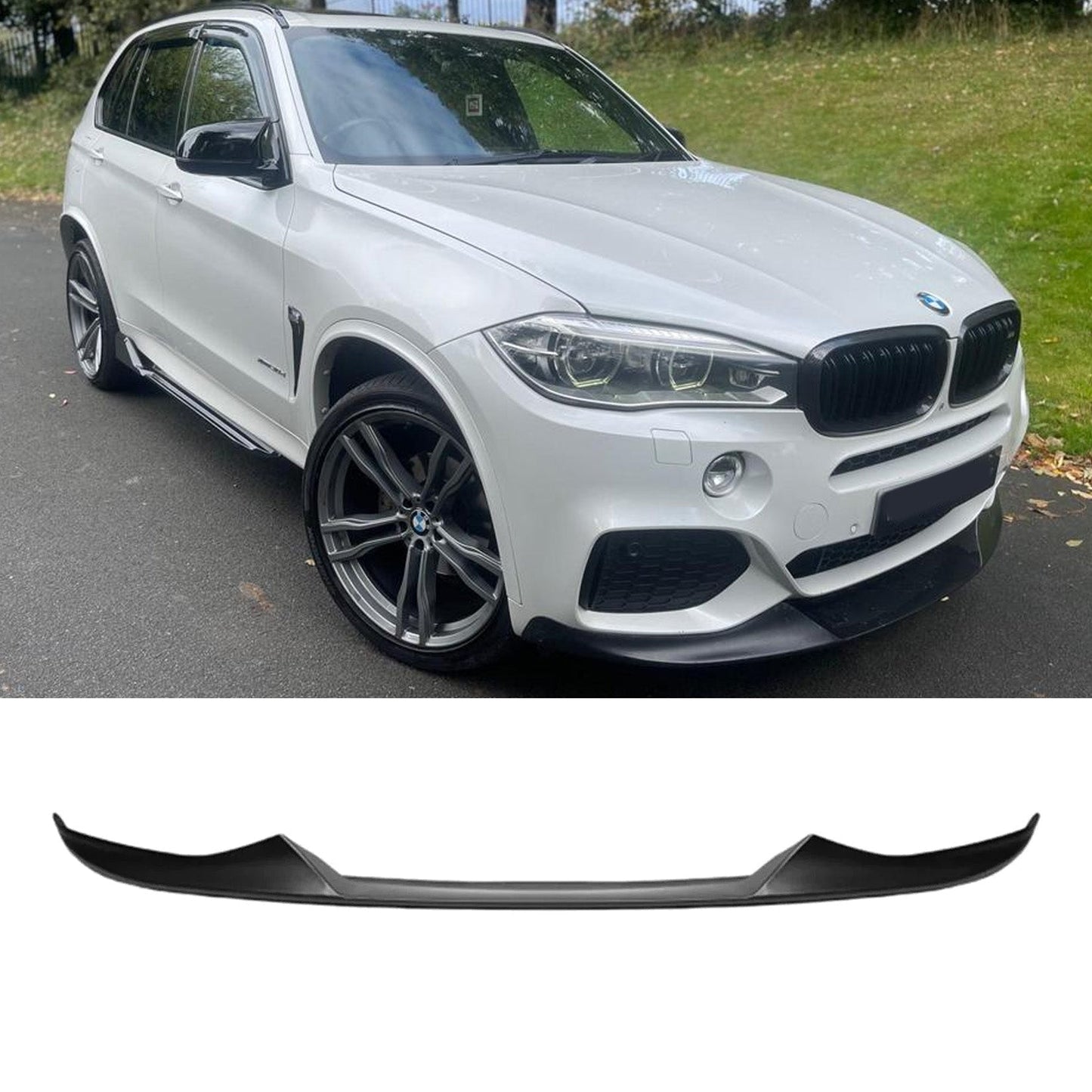 BMW X5 F15 M Sport 2013-2018 - Front Splitter Lip in Matte Black - TMC Motorsport