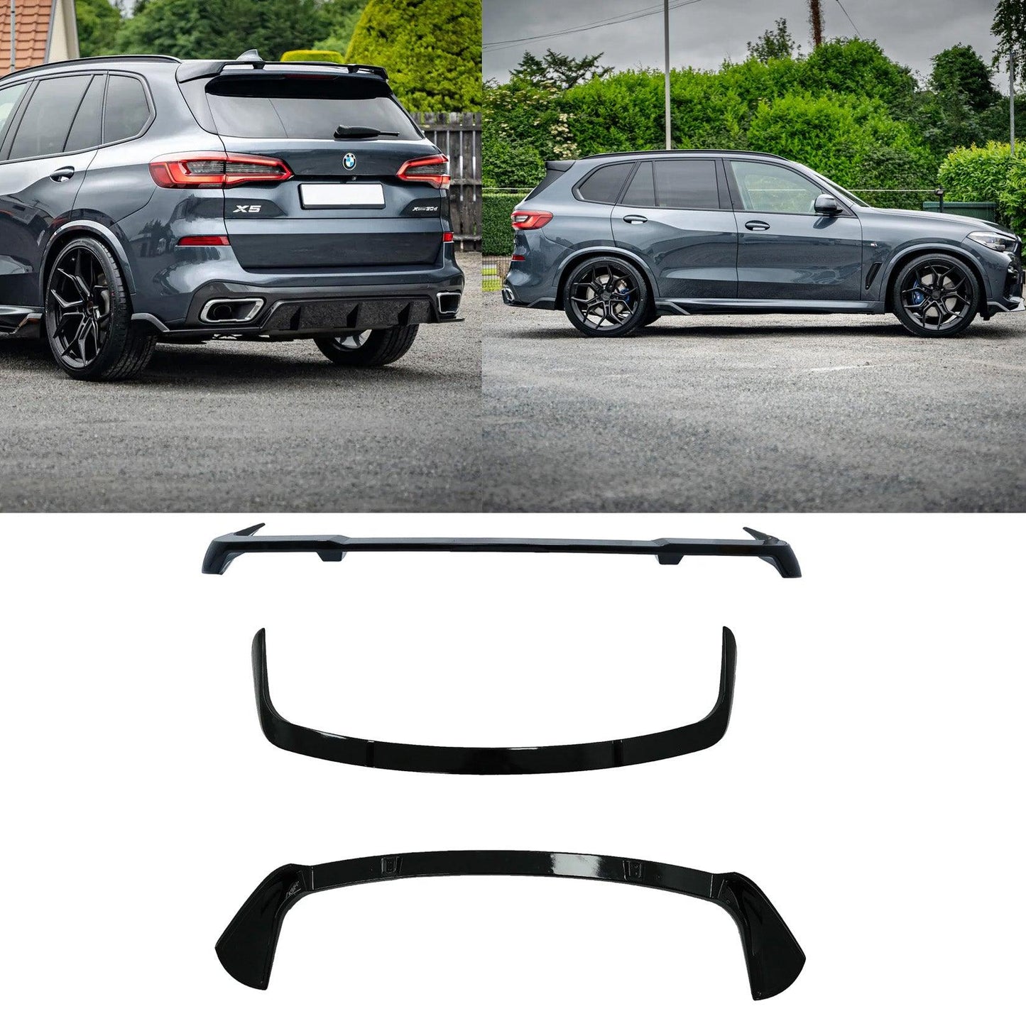 BMW X5 G05 2018+ - Black Knight Rear Spoiler In Gloss Black - TMC Motorsport