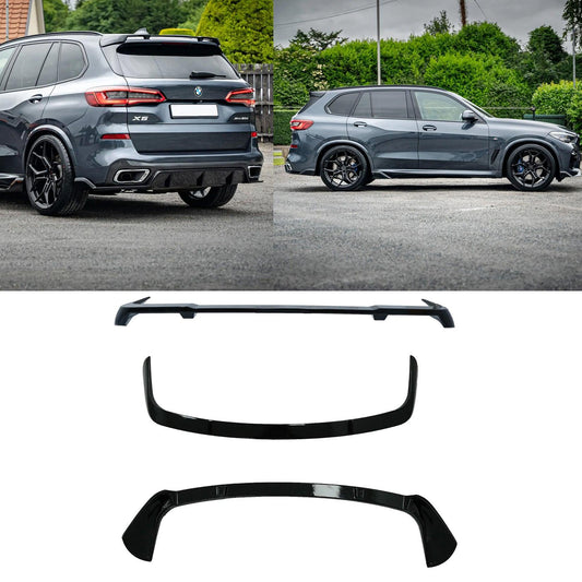 BMW X5 G05 2018+ - Black Knight Rear Spoiler In Gloss Black - TMC Motorsport