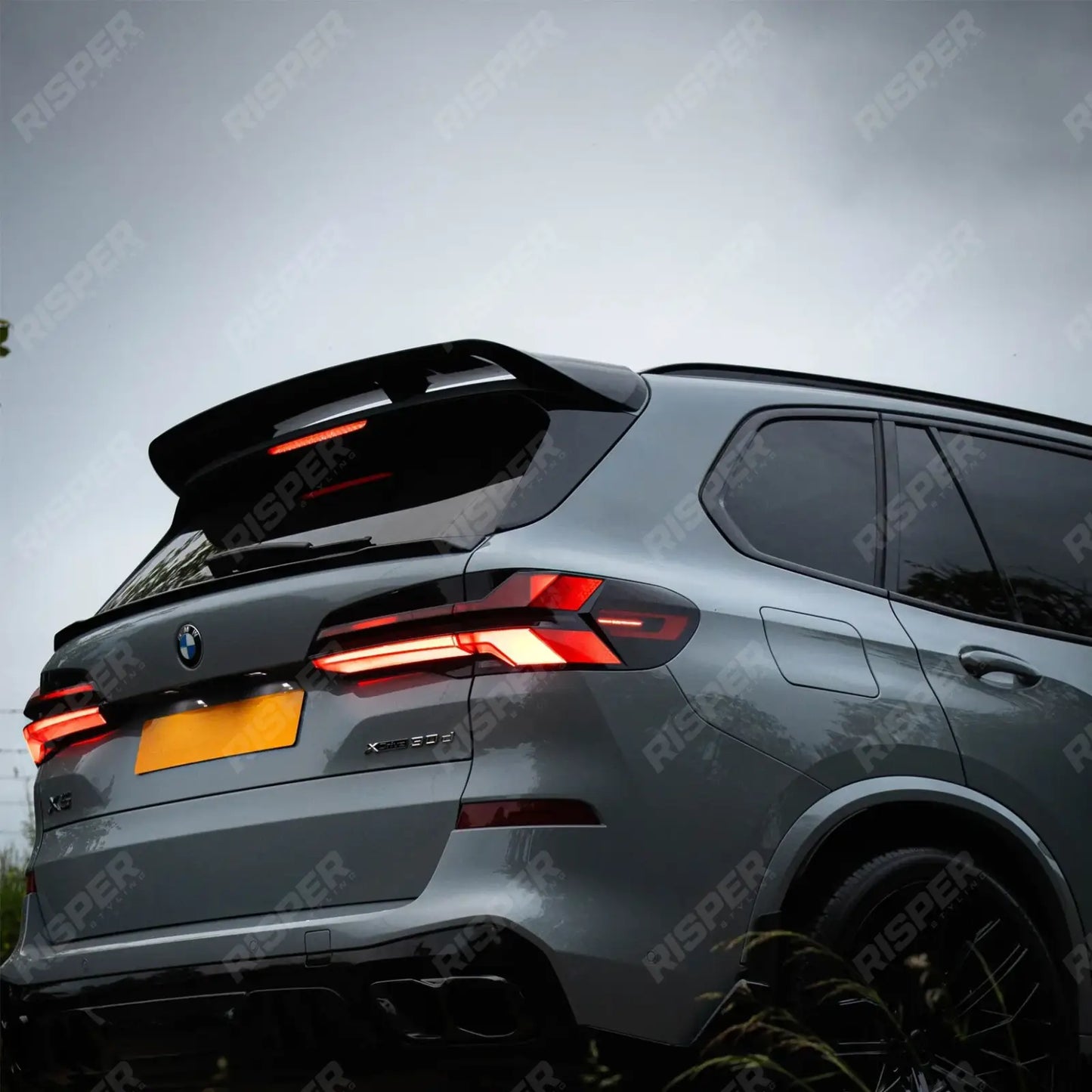 BMW X5 G05 2018 On Mid Spoiler In Gloss Black