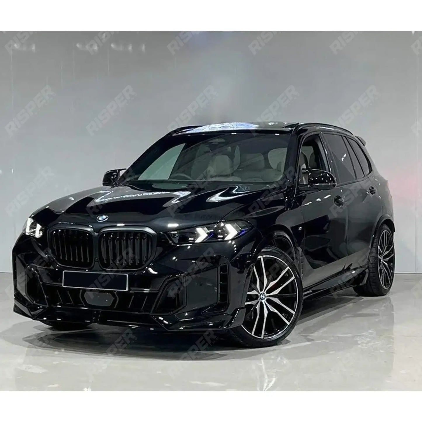 BMW X5 G05 LCI M Sport 2023+ Front Splitter In Gloss Black