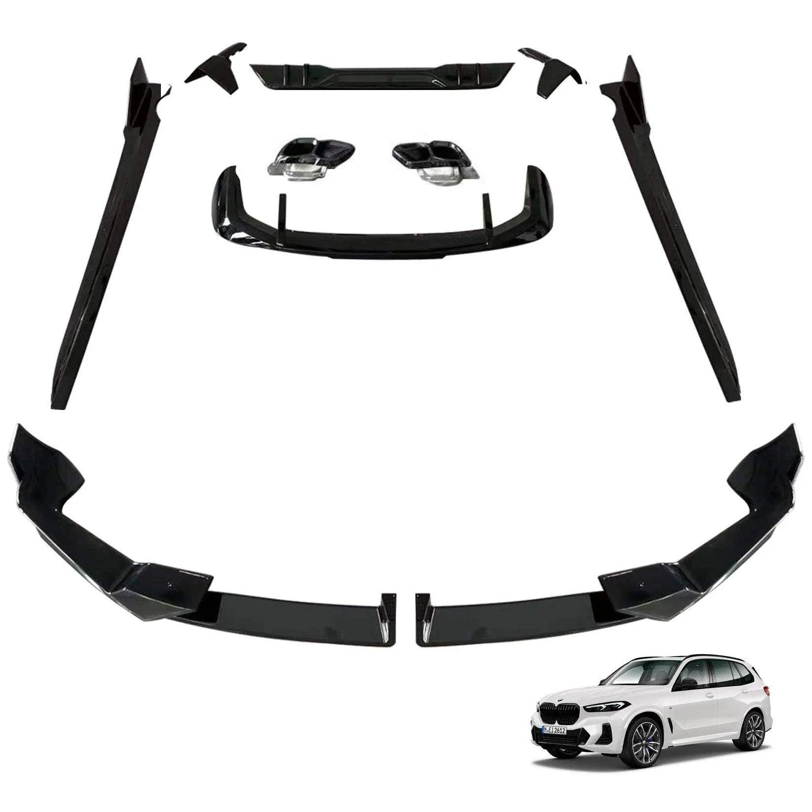 BMW X5 G05 LCI M Sport 2023+ Gloss Black Aero Kit by RISPER - TMC Motorsport