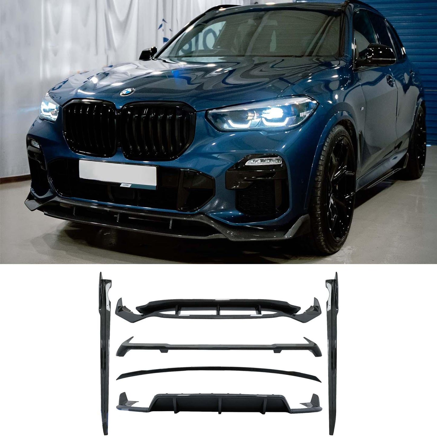BMW X5 G05 M Sport (2018-2022) Black Knight Aero Kit Carbon Look - TMC Motorsport