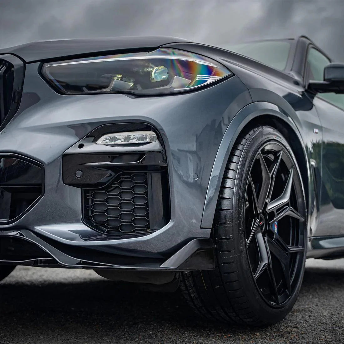 Bmw X5 G05 M Sport 2018-2022 - Black Knight Aero Kit Full - With Grill & Mirror Caps - TMC Motorsport