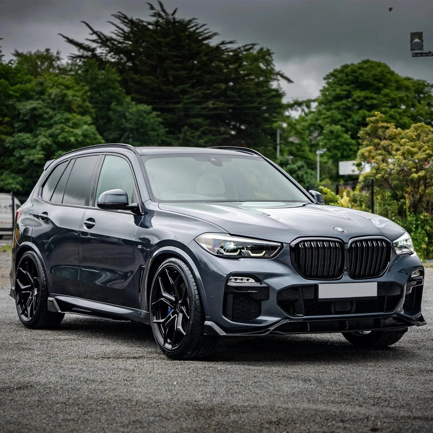 Bmw X5 G05 M Sport 2018-2022 - Black Knight Aero Kit Full - With Grill & Mirror Caps - TMC Motorsport