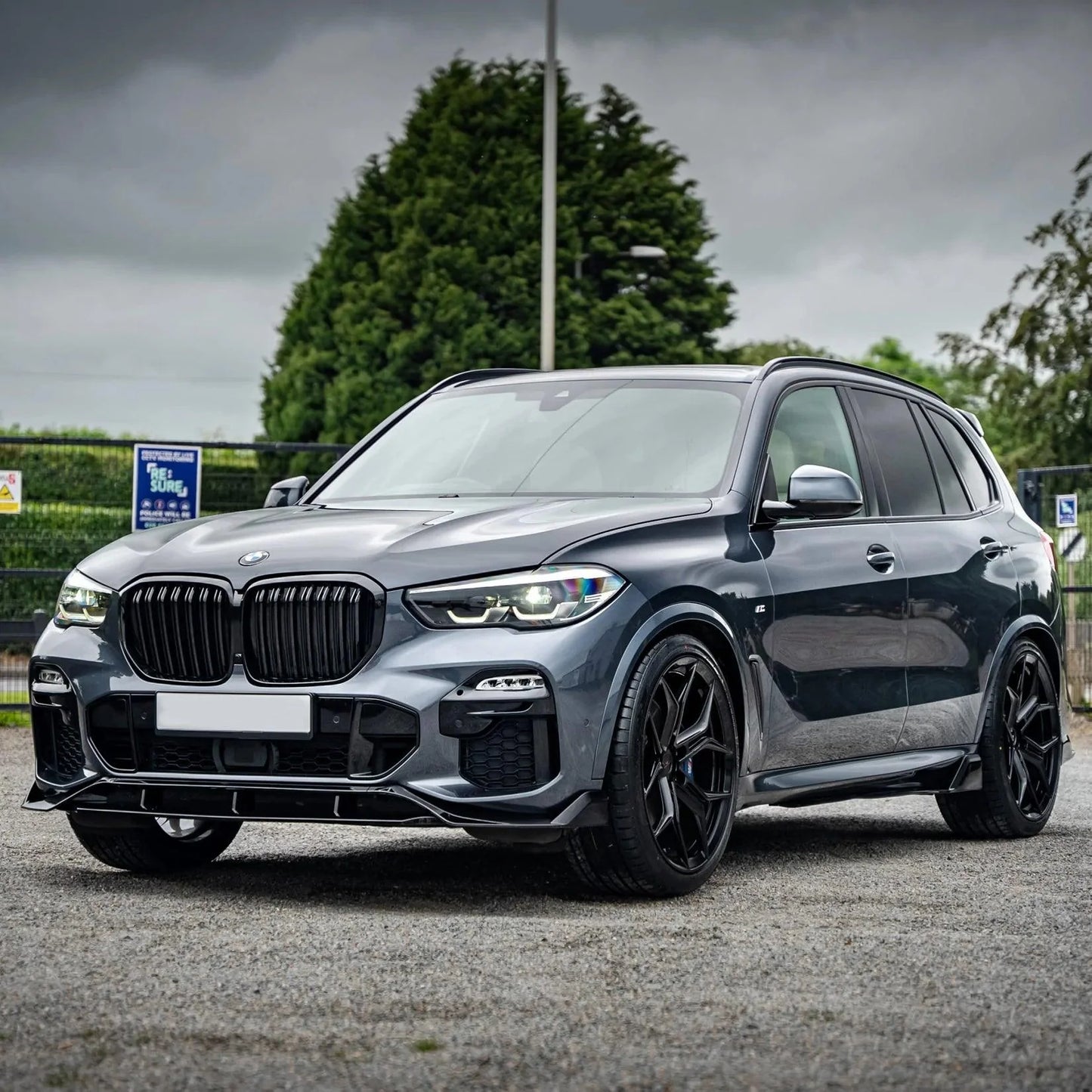 Bmw X5 G05 M Sport 2018-2022 - Black Knight Aero Kit Full - With Grill & Mirror Caps - TMC Motorsport