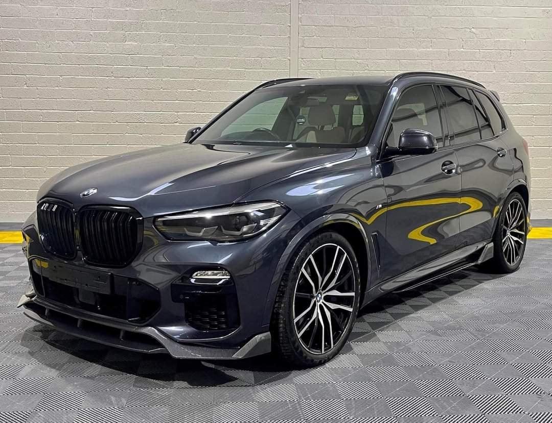 BMW X5 G05 M Sport 2018-2022 - Black Knight Front Splitter in Carbon Look - TMC Motorsport