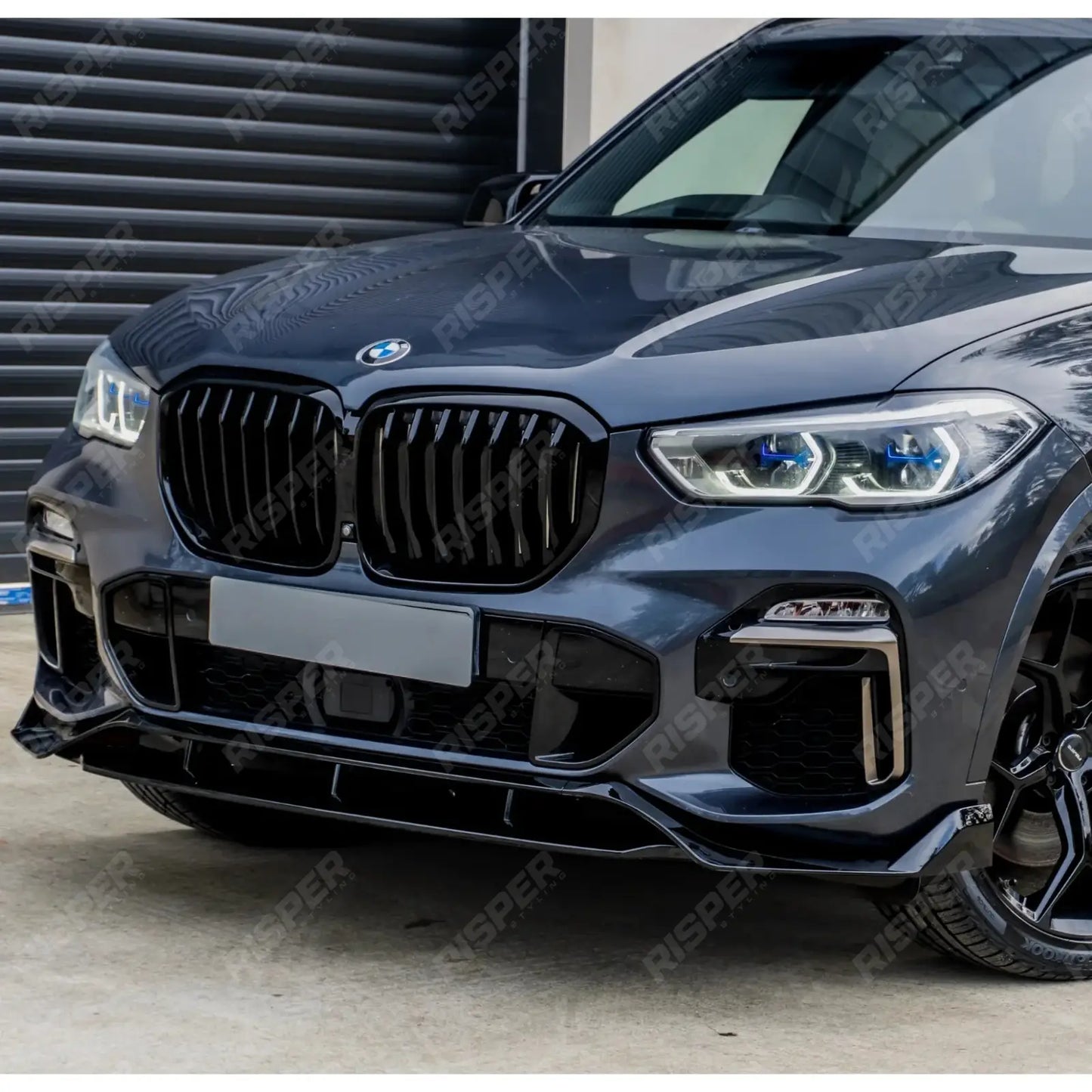 BMW X5 G05 M Sport 2018-2022 - Black Knight Front Splitter in Gloss Black