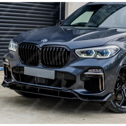 BMW X5 G05 M Sport 2018-2022 - Black Knight Front Splitter in Gloss Black