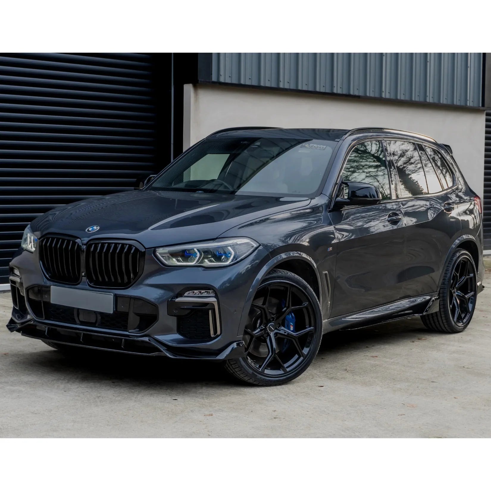 BMW X5 G05 M Sport 2018-2022 - Black Knight Front Splitter in Gloss Black - TMC Motorsport