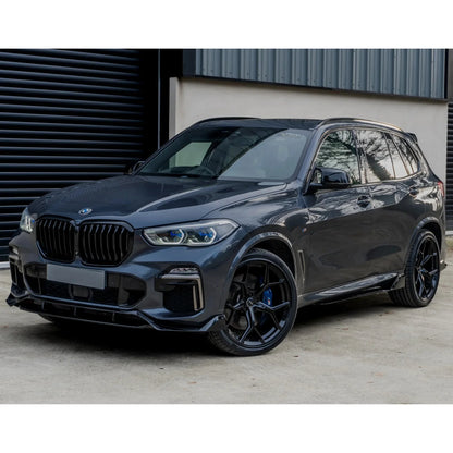 BMW X5 G05 M Sport 2018-2022 - Black Knight Front Splitter in Gloss Black - TMC Motorsport