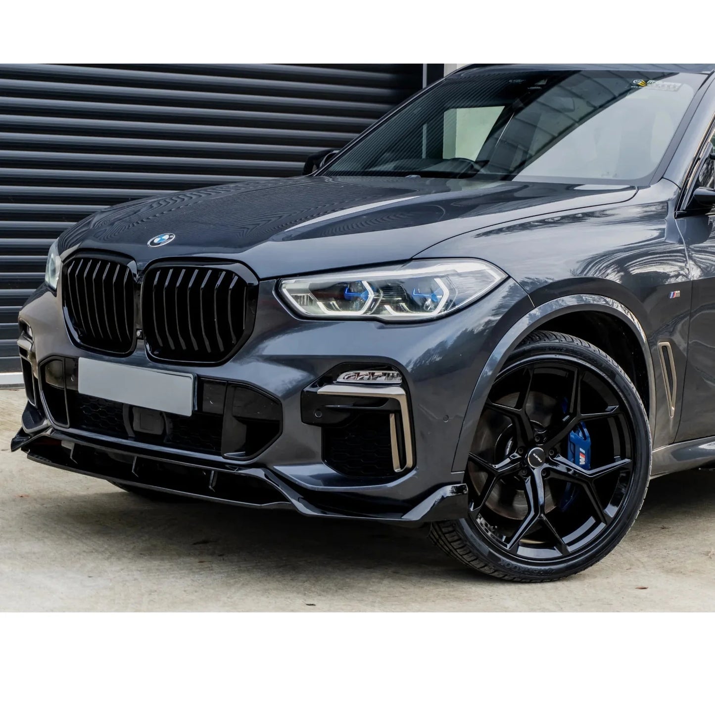 BMW X5 G05 M Sport 2018-2022 - Black Knight Front Splitter in Gloss Black - TMC Motorsport