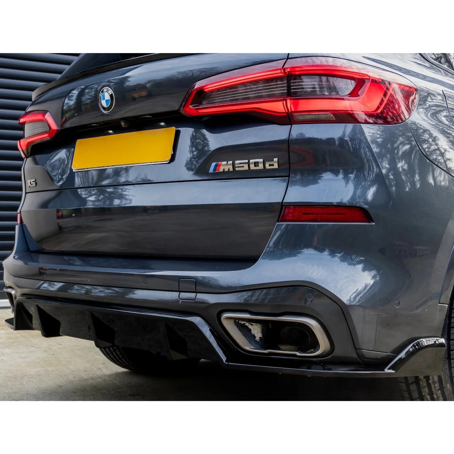 BMW X5 G05 M Sport 2018-2022 - Black Knight Rear Diffuser in Gloss Black - TMC Motorsport