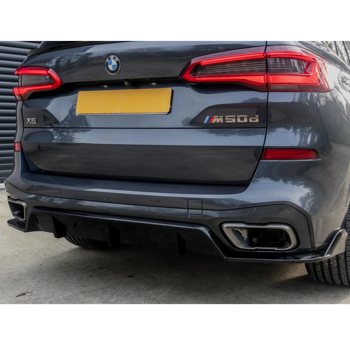 BMW X5 G05 M Sport 2018-2022 - Black Knight Rear Diffuser in Gloss Black - TMC Motorsport