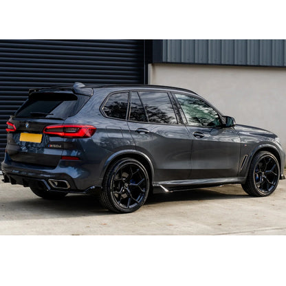 BMW X5 G05 M Sport 2018-2022 - Black Knight Rear Diffuser in Gloss Black - TMC Motorsport