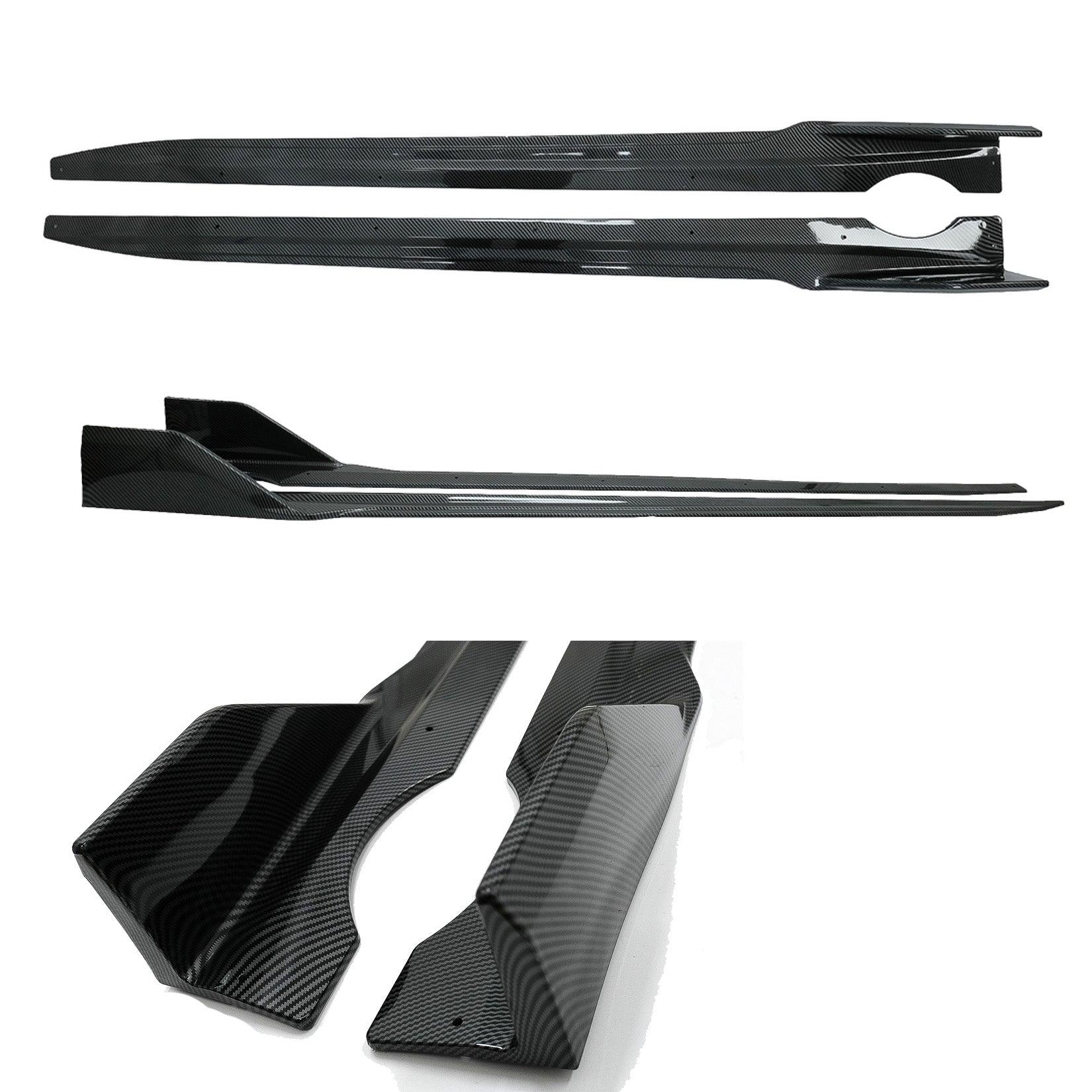 BMW X5 G05 M Sport 2018+ - Black Knight Side Skirt Splitters in Carbon Look - TMC Motorsport