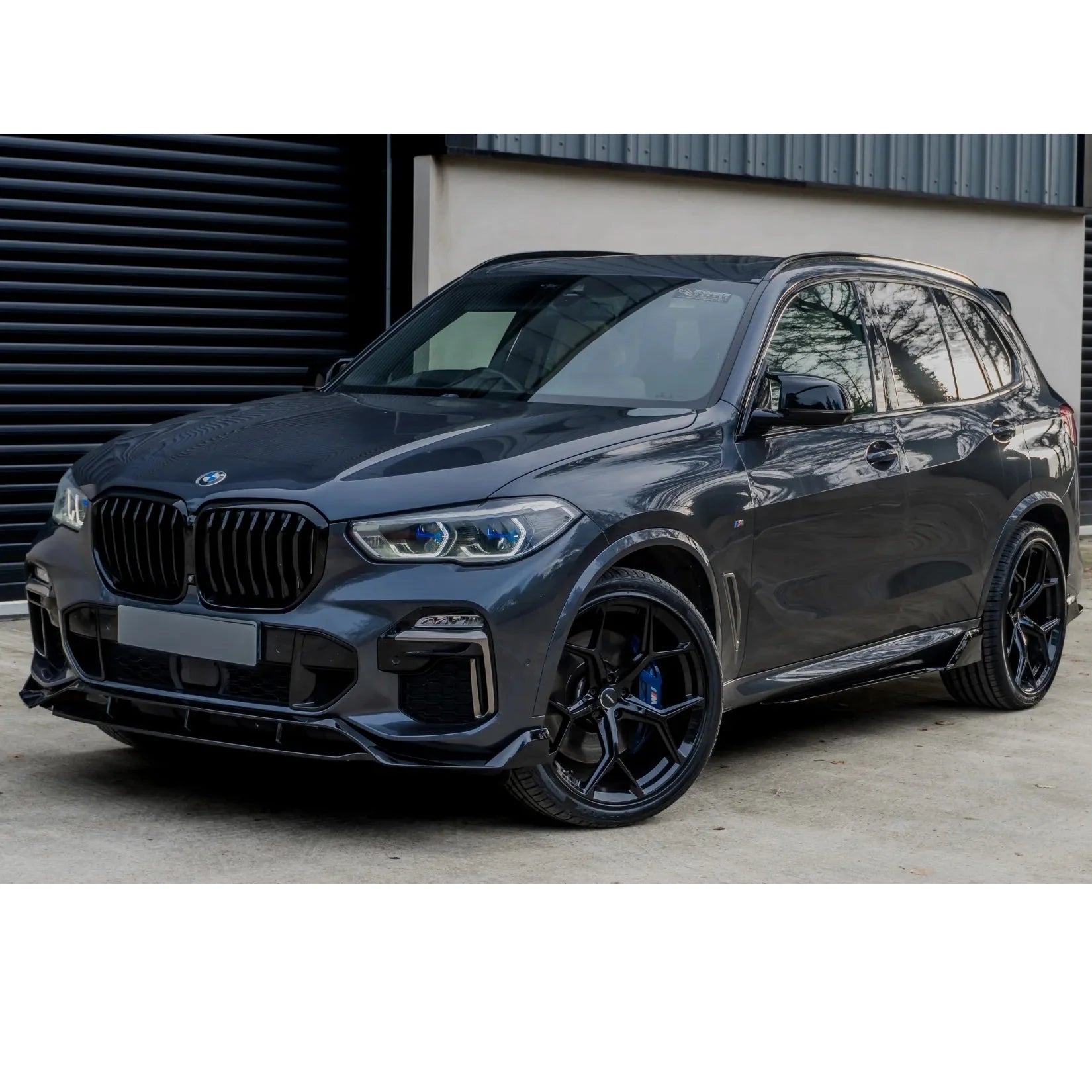 BMW X5 G05 M Sport 2018+ - Black Knight Side Skirt Splitters in Gloss Black - TMC Motorsport