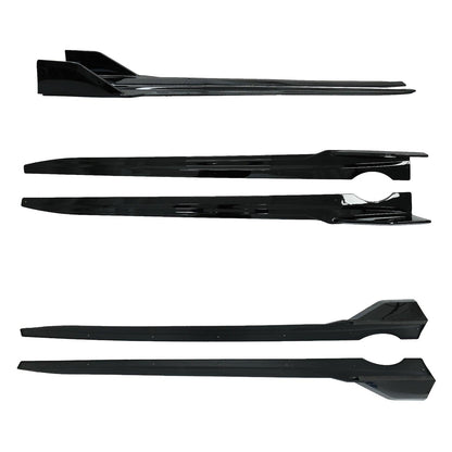 BMW X5 G05 M Sport 2018+ - Black Knight Side Skirt Splitters in Gloss Black - TMC Motorsport