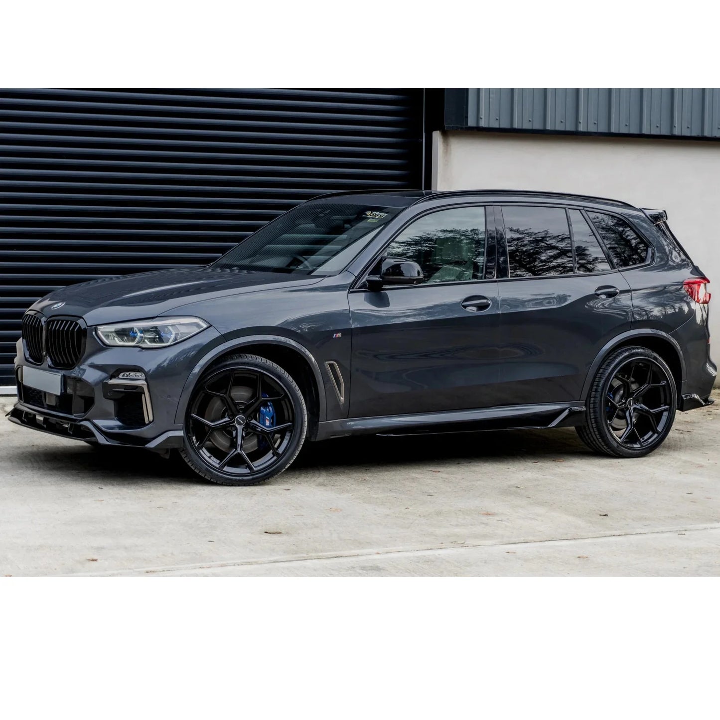 BMW X5 G05 M Sport 2018+ - Black Knight Side Skirt Splitters in Gloss Black - TMC Motorsport