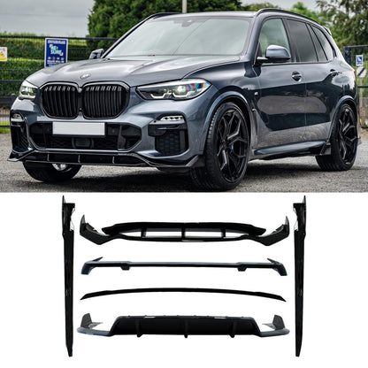 BMW X5 M Sport 2018-2022 G05 Gloss Black Knight Aero Body Kit M Sport - TMC Motorsport