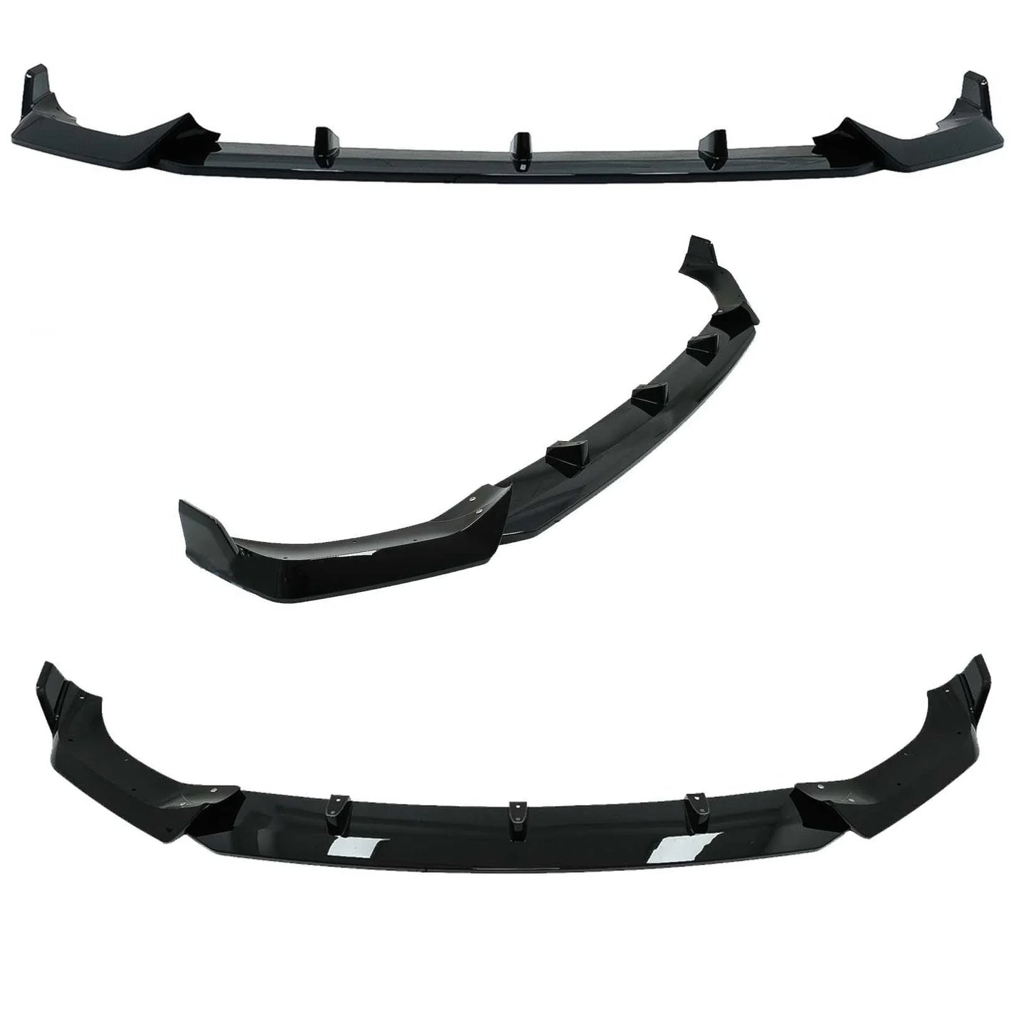 BMW X7 G07 2018-2023 Black Knight Front Splitter In Gloss Black