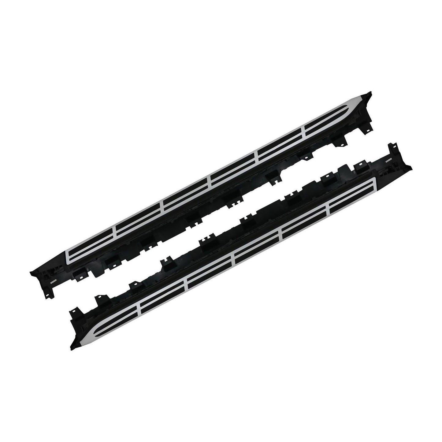 BMW X7 G07 2018 on Side Steps - Silver & Black - TMC Motorsport