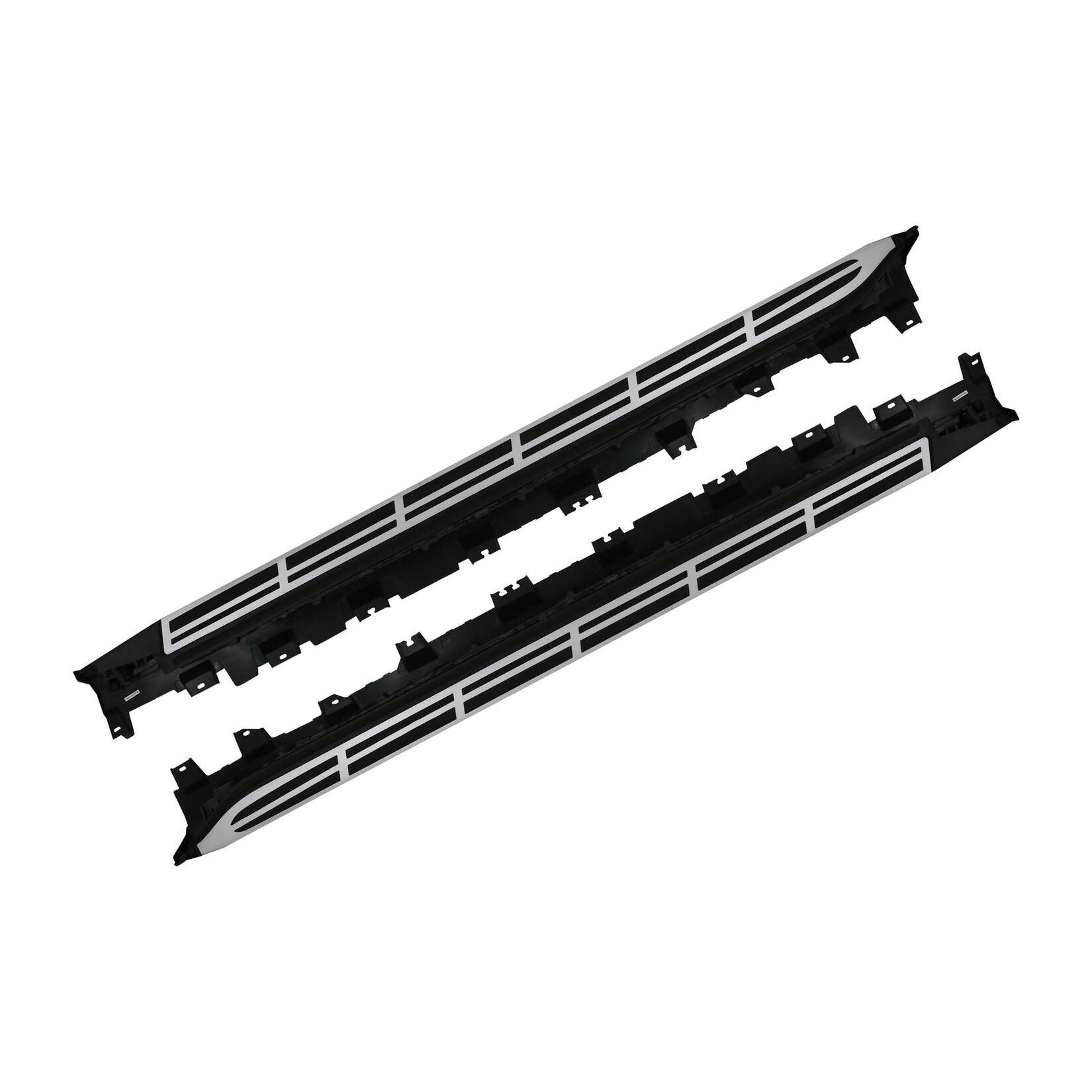 BMW X7 G07 2018 on Side Steps - Silver & Black - TMC Motorsport